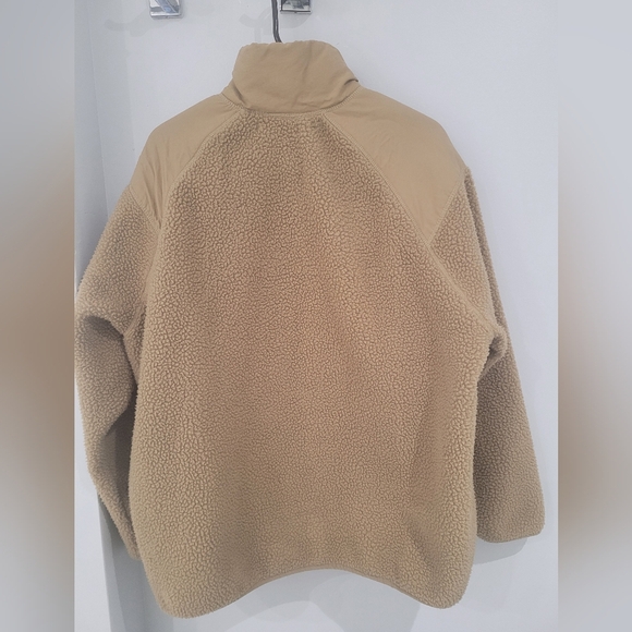 Oak And Fort Tan Sherpa Pullover- Oversized Small - Picture 3 of 4